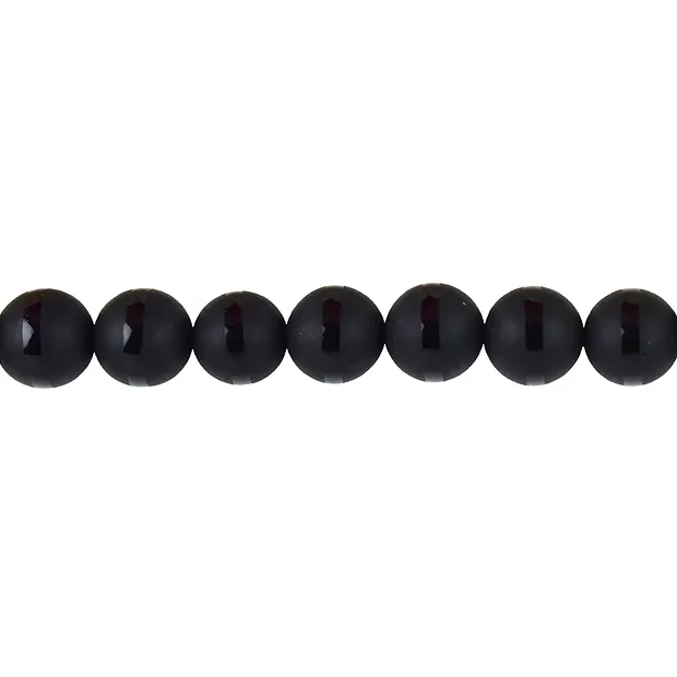 Rang de collier boules "Saturn", Onyx (teintée), 10mm | Marco Schreier
