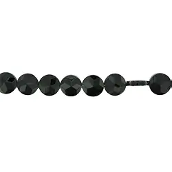 140460309920 Bottone piatto a filo, Onice (incastonato), sfaccettato, 10 x 04 mm | Marco Schreier