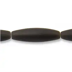 140460500110 Strang Spindel, Onyx (gef.), matt, 14 x 08mm | Edelsteine, Heilsteine & Schmuck