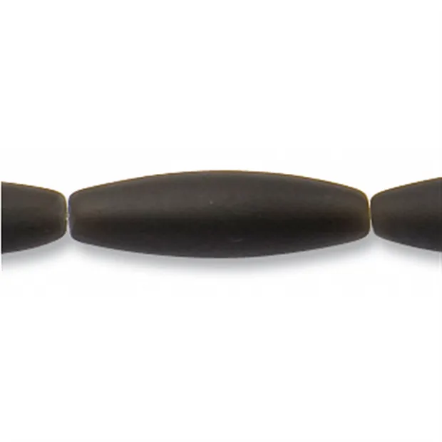 Strand spindle, Onyx (dyed), matt, 14 x 08mm | wholesaler gems & healing stones