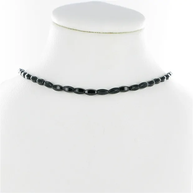 Strand spindle, Onyx (dyed), 08 x 04mm | Schreier gems, healing stones & jewelry