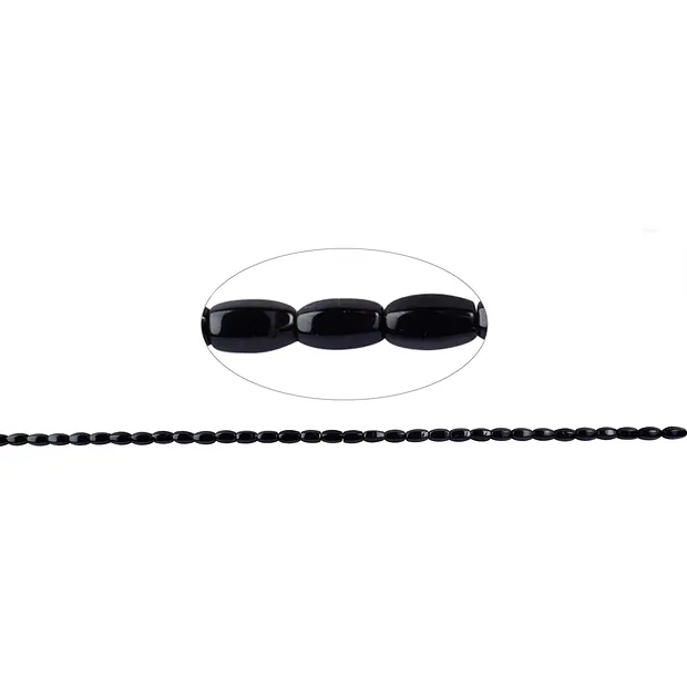 Strang Spindel, Onyx (gef.), 08 x 04mm | Edelsteine, Heilsteine & Schmuck-Handel