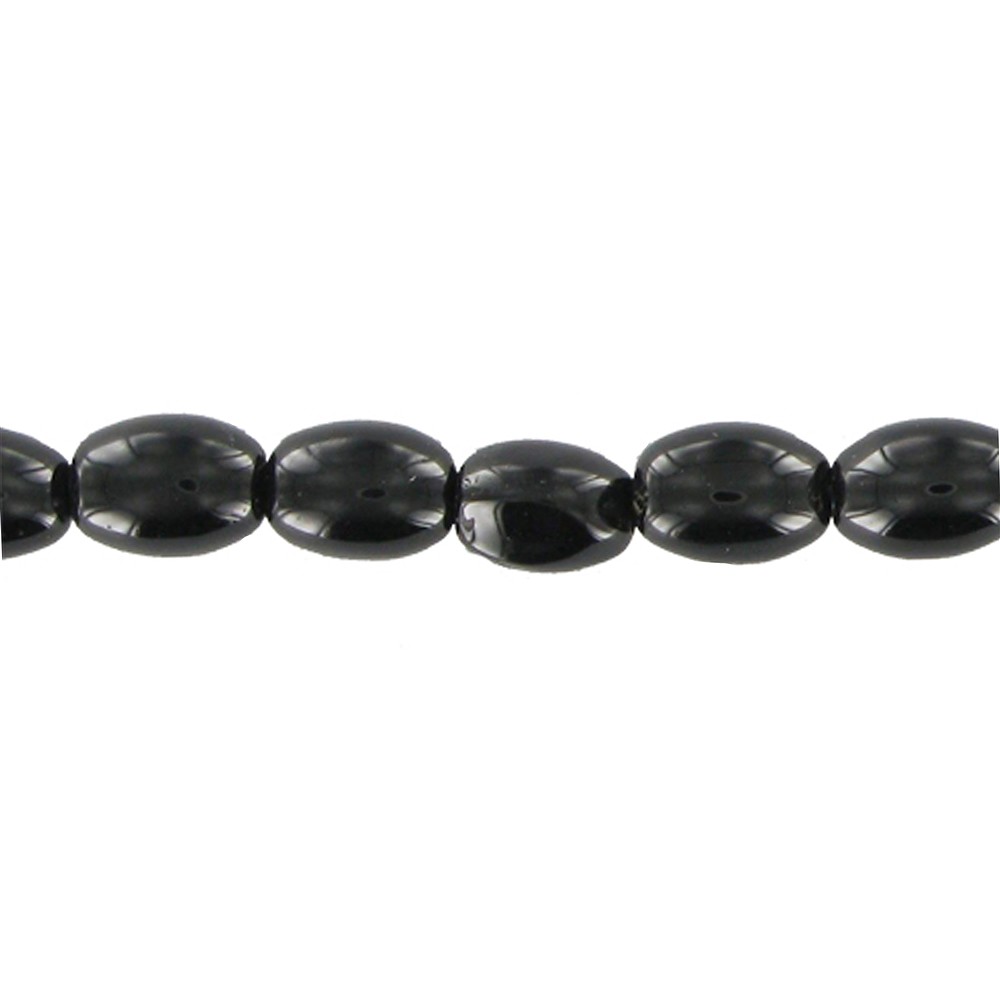 Strang Oliven, Onyx (gef.), 06 x 04mm | Edelsteine, Heilsteine & Schmuck-Handel