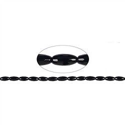 140460512320 Strang Spindel, Onyx (gef.), facettiert, 12 x 06mm | Marco Schreier