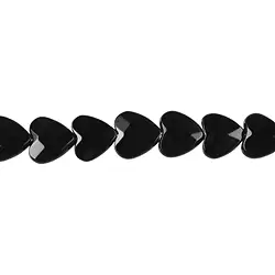 140461104020 Filo di cuore, Onice (incastonato), sfaccettato, 08 mm | Marco Schreier