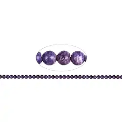 140480100521 Rang de collier boules, Charoïte A, 06mm (39cm) | Marco Schreier