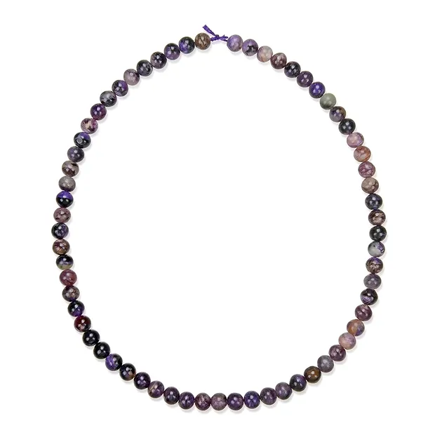 Rang de collier boules, Charoïte (multicolore), 06mm (39cm) | Marco Schreier