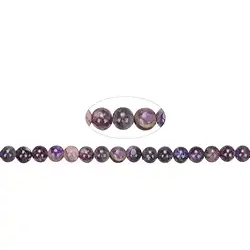 140480100522 String Beads, Charoite (multicolored), 06mm (39cm) | Marco Schreier