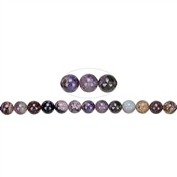 140480106922 Rang de colliers boules, Charo&#xEF;te (multicolore), 10 - 11mm (39cm) | Marco Schreier