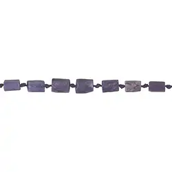 140480405920 Rang de colliers, cylindres parallélépipédiques, Charoïte, 09 x 07mm | Marco Schreier