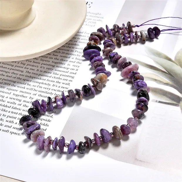 Fili di pepite, Charoite, 2,5 - 4,0 x 8 - 12 mm | Marco Schreier