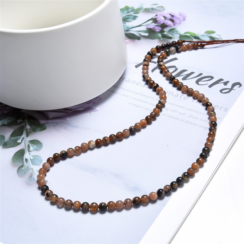 String Beads, Chiastolite (Andalusite), 04mm | wholesaler gems & healing stones