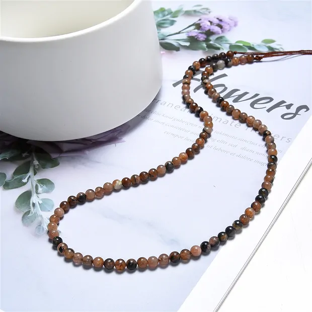String Beads, Chiastolite (Andalusite), 04mm | wholesaler gems & healing stones