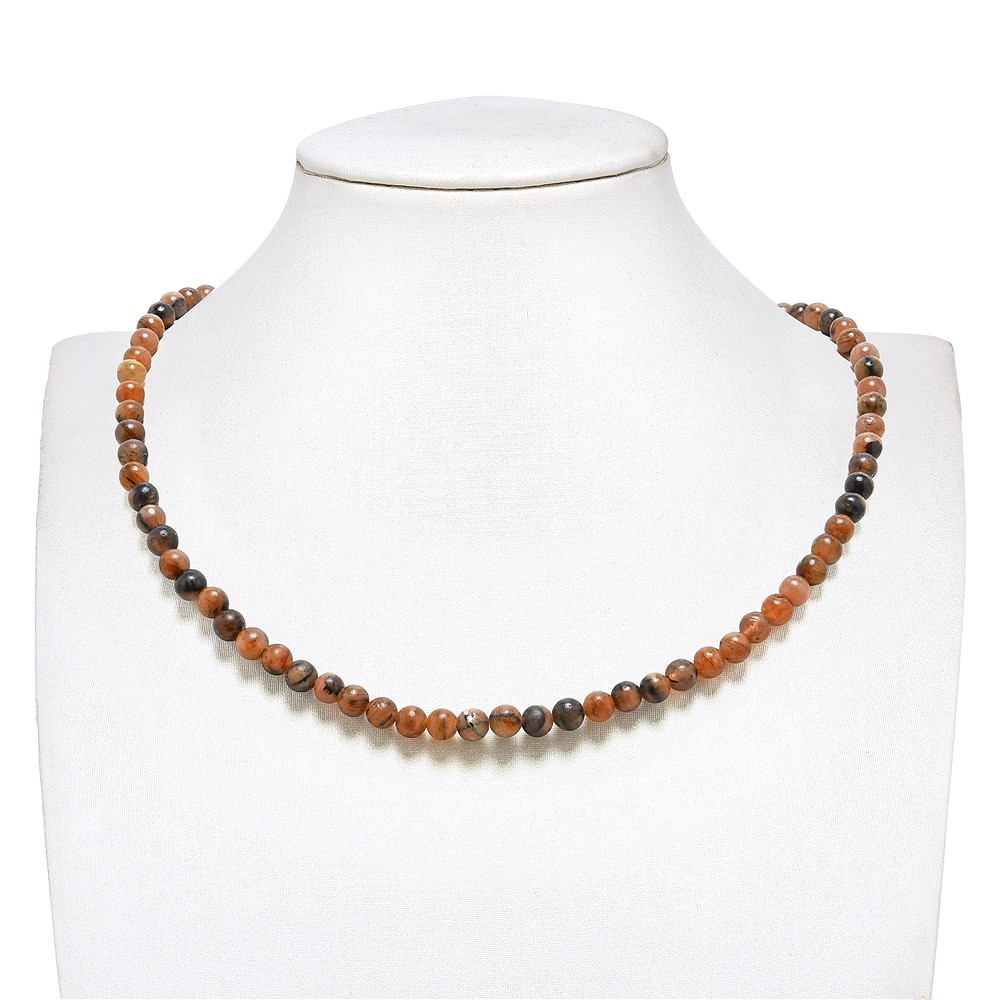 Cuentas de piedras preciosas, Quiastolita (Andalucita), 06mm | Marco Schreier