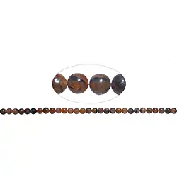 140490100520 Rang de collier boules, Chiastolite (Andalousite), 06mm | Marco Schreier
