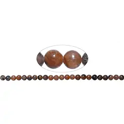 140490100720 Rang de collier boules, Chiastolite (Andalousite), 08mm  | Marco Schreier