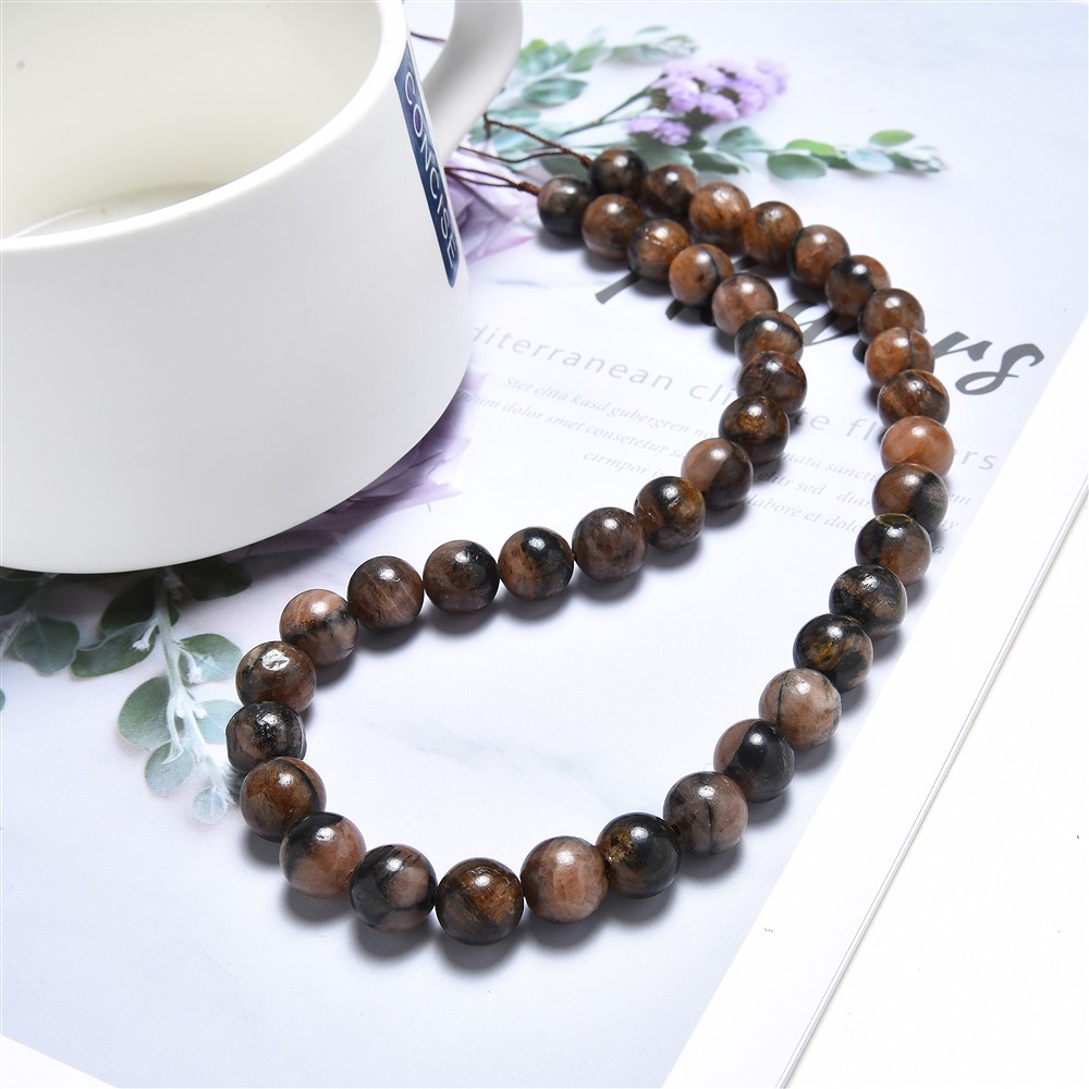 Strang Kugeln, Chiastolith (Andalusit), 10mm  | Marco Schreier