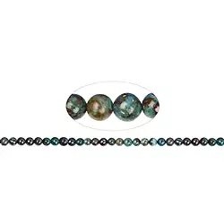 140510100520 Rang de collier boules, chrysocolle (stab.), 06mm (36cm) | Marco Schreier