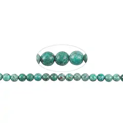 140510100522 Strang Kugeln, Chrysocoll-Diorit (stab.), 06mm (38cm) | Marco Schreier