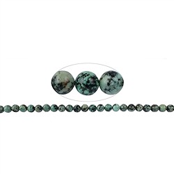 140510100722 String Beads, Chrysocoll-Diorite (stab.), 08mm (38cm) | Marco Schreier