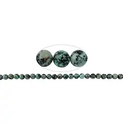 140510100722 String Beads, Chrysocoll-Diorite (stab.), 08mm (38cm) | Marco Schreier