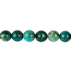 140510100920 Rang de collier boules, chrysocolle (stab.), 10mm | Marco Schreier