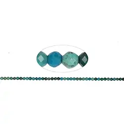 140510104020 Strang Kugeln, Chrysokoll (stab.), facettiert, 02mm (38cm) | Marco Schreier