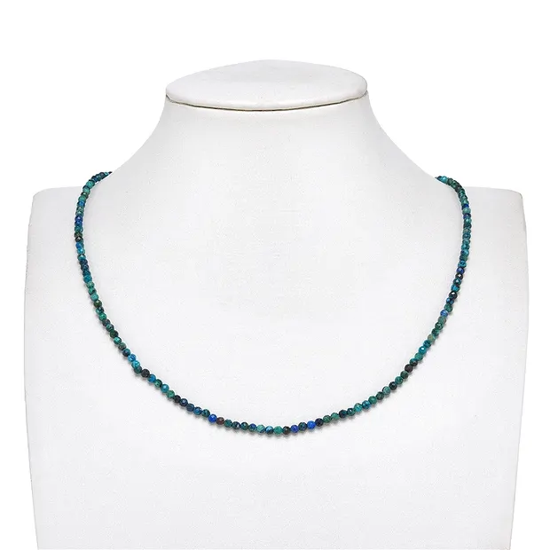 Rang de colliers boules, Azurite-Malachite-Chrysocolle (stab.), 03mm | Marco Schreier