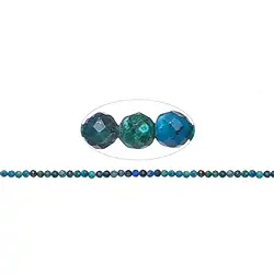 140510104821 Rang de colliers boules, Azurite-Malachite-Chrysocolle (stab.), 03mm | Marco Schreier