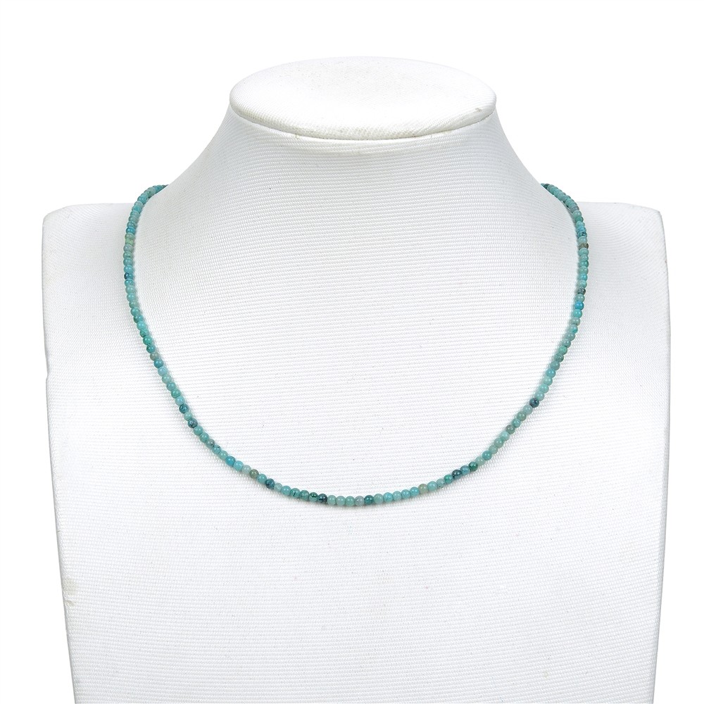 Strang Kugeln, Chrysokoll (stab.), facettiert, 02-03mm (38cm) | Marco Schreier