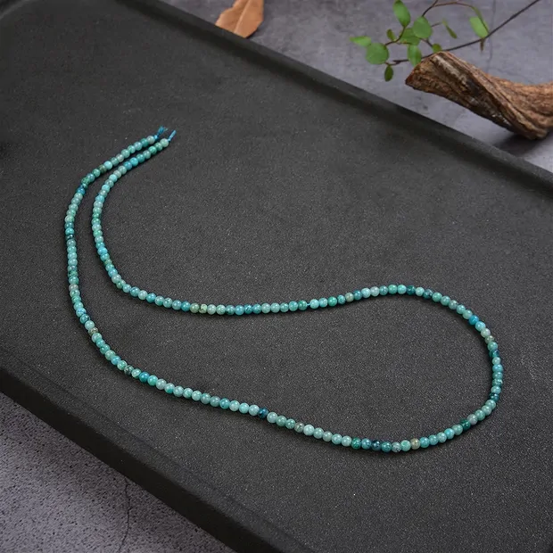 Strang Kugeln, Chrysokoll (stab.), facettiert, 02-03mm (38cm) | Marco Schreier
