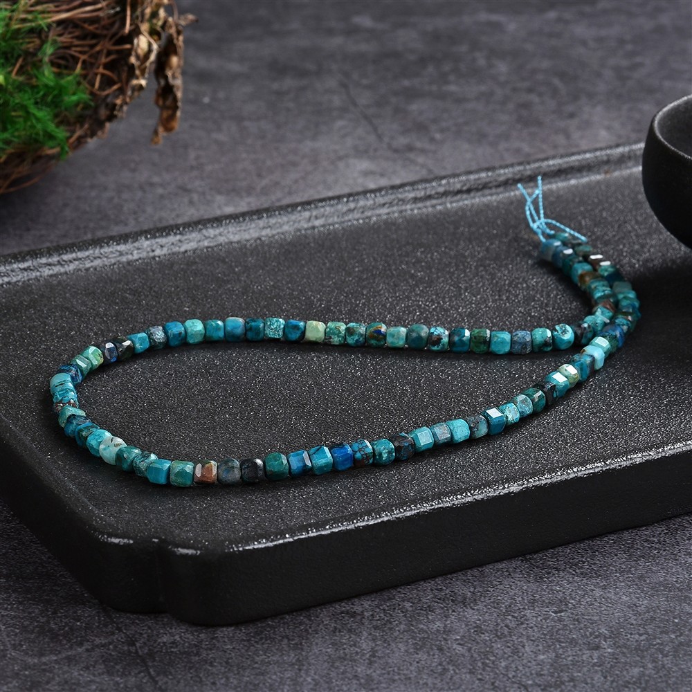 cubo di filo, crisocolla (stab.), 04mm (39cm) | Marco Schreier