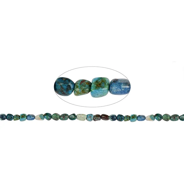 Rang de colliers Nuggets, chrysocolle (stab.), 07-09mm | Marco Schreier
