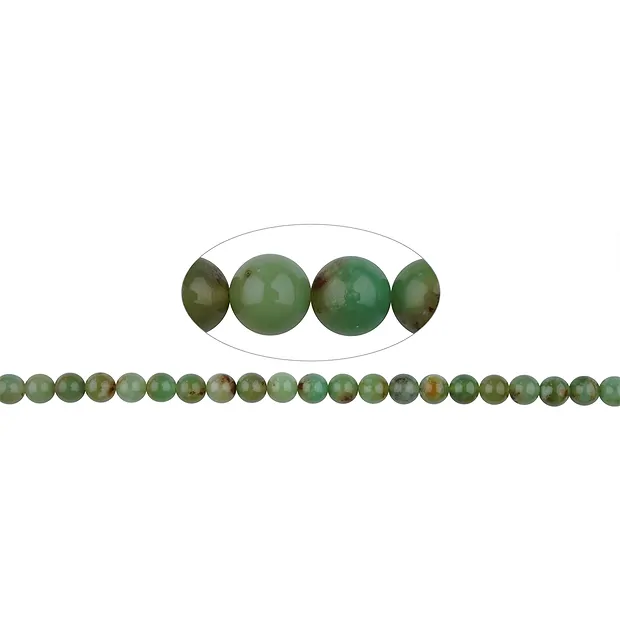 Rang de collier boules, Chrysoprase, 08mm (39cm) | Marco Schreier