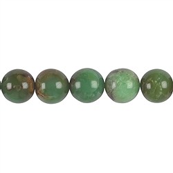 140520101120 String Beads, Chrysoprase A, 14mm | wholesaler gems, healing stones &amp; jewelry