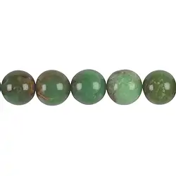 140520101120 String Beads, Chrysoprase A, 14mm | wholesaler gems, healing stones & jewelry