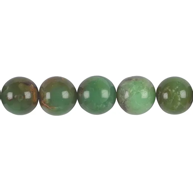 String Beads, Chrysoprase A, 14mm | wholesaler gems, healing stones & jewelry