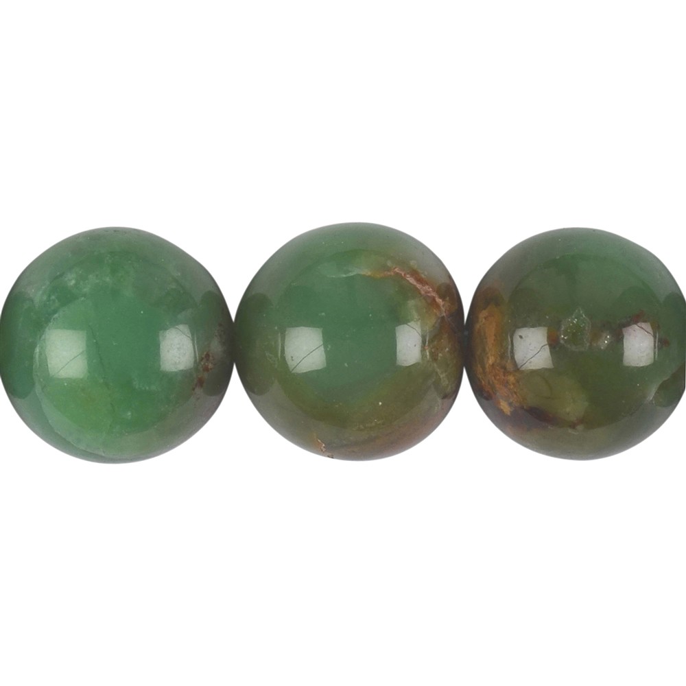 Strang Kugeln, Chrysopras A, 18mm | Großhändler Edelsteine, Heilsteine & Schmuck