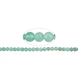 140520101722 String Beads, Chrysoprase, faceted, 06mm | wholesaler gems & healing stones