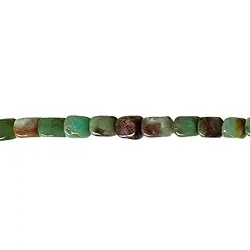 140520208020 Strand cuboid/cube, Chrysoprase, 10-11 x 10-11mm (38cm) | Marco Schreier