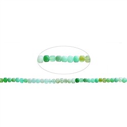 140520209227 Strang Würfel, Chrysopras, facettiert, 05mm (39cm) | Marco Schreier