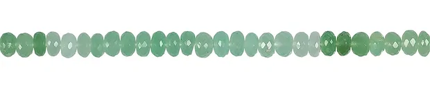 Cordón de botones, Crisoprasa, facetado, 06mm, pieza única nº 00 | Marco Schreier