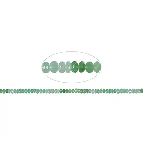 Strang Button, Chrysopras, facettiert, 06mm, Unikat Nr. 00 | Marco Schreier