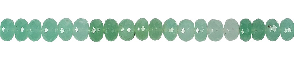 Strang Button, Chrysopras, facettiert, 08mm, Unikat Nr. 13 | Marco Schreier