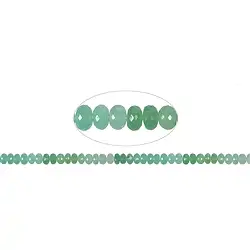 140520390013 Strang Button, Chrysopras, facettiert, 08mm, Unikat Nr. 13 | Marco Schreier