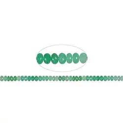 140520390014 Strang Button, Chrysopras, facettiert, 08mm, Unikat Nr. 14 | Marco Schreier