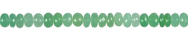 Strang Button, Chrysopras, facettiert, 08mm, Unikat Nr. 17 | Marco Schreier