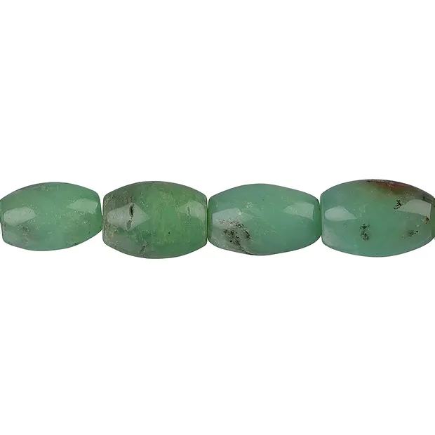 Filo di Crisoprasio, 15 x 10-11 mm | Gemme Schreier, pietre curative e gioielli