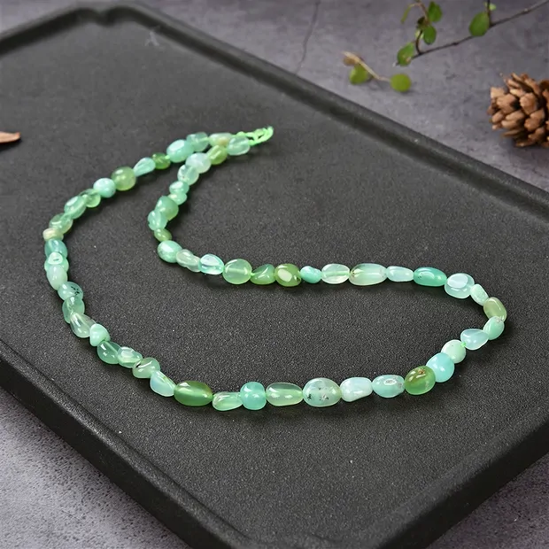 Rang de collier Pierres roulées/éclats, Chrysoprase, 05-12 x 03-05mm (39cm) | Marco Schreier