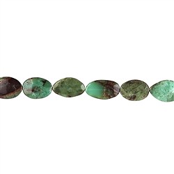 140520618920 strand freeform flat, Chrysoprase, 30-35 - 18-20mm | Marco Schreier